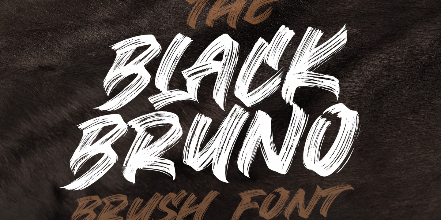 Przykład czcionki Black Bruno